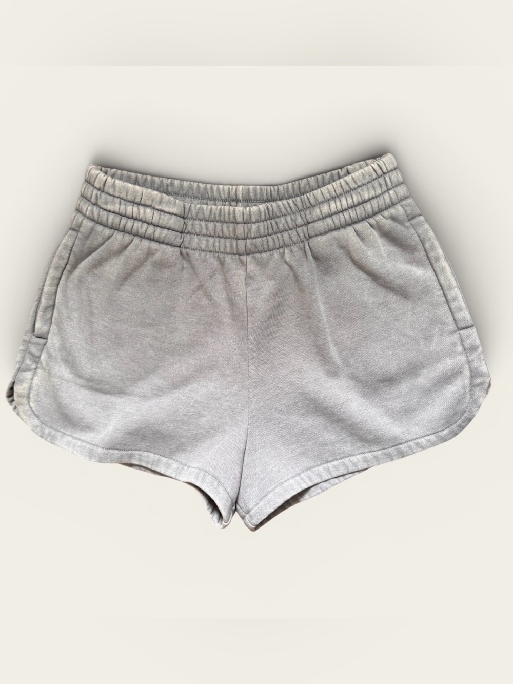 Zenana Outfitters Gray High-Rise Shorts
